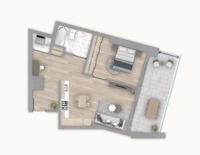 1 bedroom condo for sale burnaby floorplan 2