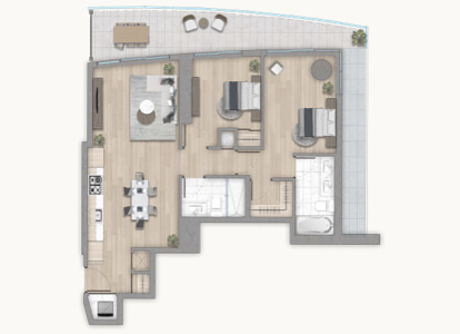 2 bedroom condo for sale burnaby floorplan 1